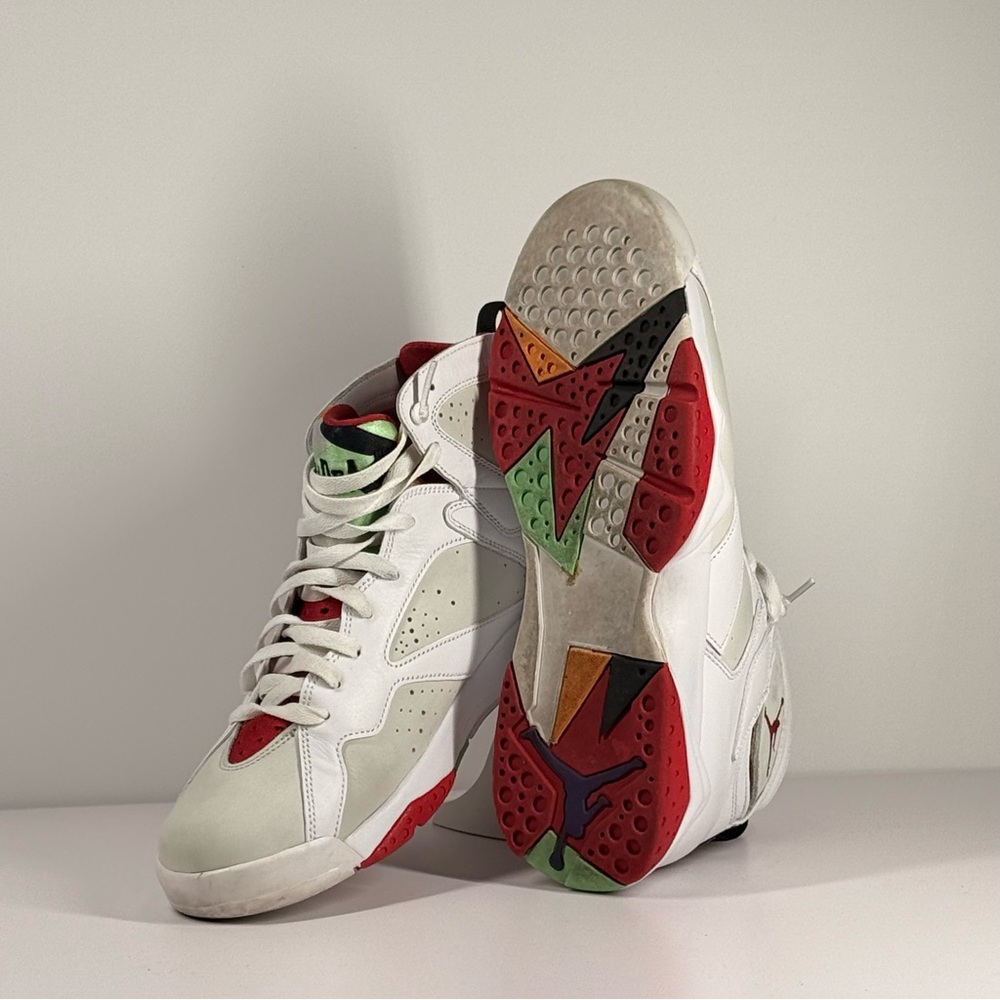 Air Jordan 7 Retro Hare White True Red Men's Size 12 - 304775-125 - Picture 2 of 13